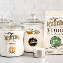 Load image into Gallery viewer, White Lily Apron plus Free Canister Sticker Set
