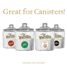 Load image into Gallery viewer, White Lily Canister Sticker Set
