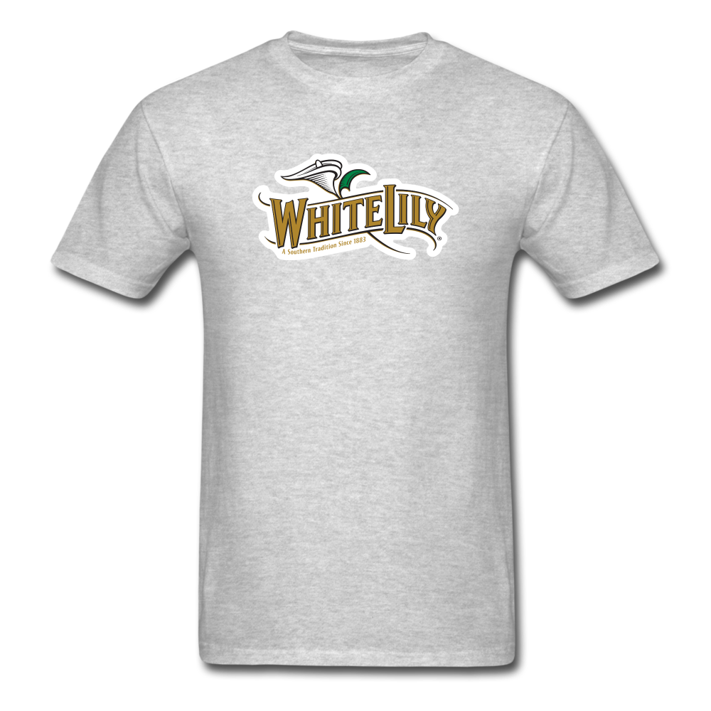 White Lily Logo T-Shirt - heather gray