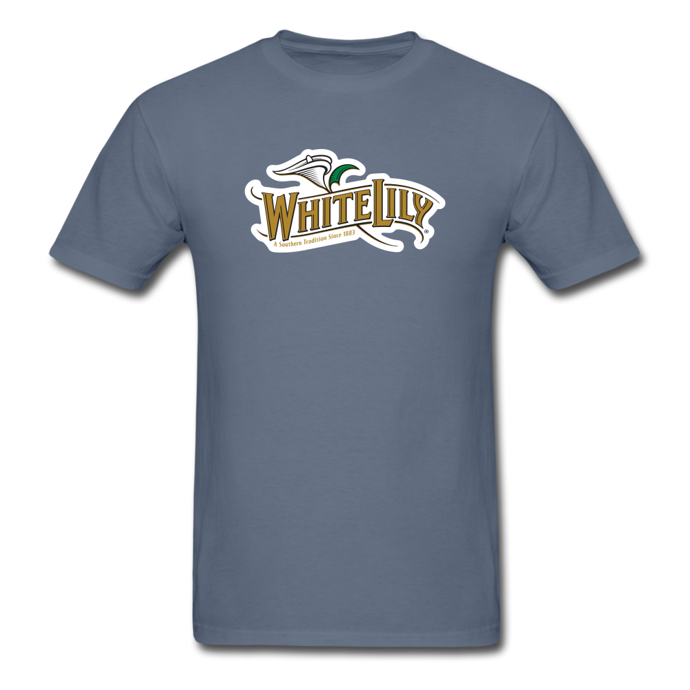White Lily Logo T-Shirt - denim